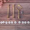 Yixing DIY Transfronterizo Estilo 2 Ins Bandeja de Tres Niveles con Forma de Flor Plato de Frutas Bandeja de Té Mesa Fruta Molde de Silicona