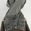 Jeans Anchos Desgastados para Mujer Otoño 2024 Nuevos Pantalones Cintura Alta Adelgazantes Color Maillard Rectos