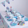 Toalha de mesa de desenho animado infantil transfronteiriça kk sereia louça Aili Roupa temática Crianças Bebê toalha de mesa de festa lenço de papel