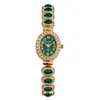 Nuevo Estilo Popular Transfronterizo de Moda Reloj de Mujer Incrustado de Diamantes Lleno de Diamantes Reloj de Pulsera de Cuarzo para Mujer de Lujo Ligero Venta al por Mayor