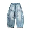 Ropa para Hombre Northbound 2026 Otoño Nuevos Jeans Rasgados Vintage para Hombre de Moda Sueltos de Pierna Ancha Rectos