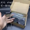 Estacas para tela de control de malezas en forma de U, estacas de alambre de acero galvanizado para jardinería, estacas anguladas para tela de césped, dispositivos de fijación para película de suelo y invernaderos