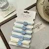 Estilo Fresco Banda Azul Sal Marina Banda de Goma de Alta Elasticidad Duradera Cuerda para el Cabello Sin Costuras para Mujer Adorno de Cabeza Simple para Cola de Caballo Alta