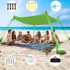 Toldo de Lycra transfronterizo para exteriores, sombrilla de playa, a prueba de viento y sol, adecuado para acampar junto al mar, picnics, pesca, tienda de campaña portátil