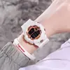 Directo de fábrica chapado casual relojes para estudiantes hombres y mujeres nuevo estilo coreano multifuncional impermeable luminoso relojes electrónicos