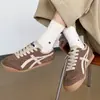 Tênis de Treino Planos Color Block Alemães para Mulheres, Novidade Versátil Retro Casual Esportivo Primavera e Outono 2026, Tênis Forrest Gump