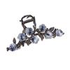 Pinza de pelo con forma de camelia de metal francés para mujer, elegante pinza para el pelo con forma de tiburón, horquilla para el pelo elegante