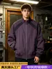 2026 Nueva Chaqueta Bomber Retro con Cuello Alto para Hombre Chaqueta de Alta Gama Uniforme de Béisbol Recto Americano Hombro Recto Tendencia