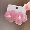Brincos de Pétalas de Flor Simples Transfronteiriços Estilo Europeu e Americano Nicho Temperamento Versátil Design de Alto Padrão para Mulheres