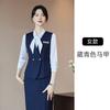 Salão de Beleza de Hotel de Luxo Colete Profissional Roupa de Trabalho Colete Cinza Terno Feminino Recepção Trabalho Outono