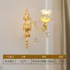 Candelabro de Cristal para Sala de Estar Estilo Europeo, Color Bronce Antiguo, Lámpara de Cristal para Dormitorio de Villa, Lámpara para Comedor, Nuevas Luminarias de Gama Alta
