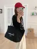 Bolso de Hombro de Doble Cara con Estampado de Leopardo Estilo Coreano para Estudiantes Escolares Bolsa de Lona Lazy Sail Bolsa de Compras de Gran Capacidad Bolsa para el Trabajo