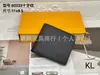 Cartera clásica europea y americana de comercio exterior fuente explosión de moda letras clip corto a cuadros viejos para hombre