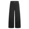 Pantalones Cargo Acolchados Gris Oscuro con Broches Metálicos 2026 Diseño Multibolsillos Holgados de Pierna Ancha Marca de Moda High Street para Hombre