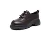 Mocasines de Suela Gruesa Hotwind para Mujer, Nuevos Zapatos Negros de Cuero Estilo Británico Primavera 2026, Zapatos de Mujer para Ir al Trabajo que Aumentan la Altura