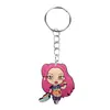 Llavero Colgante de Dibujos Animados de PVC, Colgante del Grupo Femenino de Demon Slayer, Accesorio, Regalo Pequeño