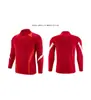 Traje de Entrenamiento de Fútbol de Manga Larga con Media Cremallera para Niños, Camiseta de Fútbol Otoño e Invierno para Adultos, Ropa Casual Deportiva para Correr al Aire Libre