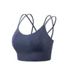 Amazon Europeo y Americano Producto Nuevo Hermoso Espalda a Prueba de Golpes Tamaño Grande Sujetador Deportivo Sin Aros Elástico Yoga Fitness Sujetador Deportivo