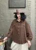 Otoño 2026 Nueva Moda Estampada Cuello Solapa Holgada Adelgazante Manga Larga Camisa de Madre Blusa Elegante Mayoreo