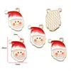 Faça você mesmo pingando óleo liga acessórios de joias Natal Papai Noel árvore de Natal acessórios de decoração faça você mesmo pingente W295