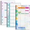 Amazon Temua6 Caderno de Folhas Soltas Acessórios Refil Caderno de Orçamento Folhas Soltas Miolo Planner Universal 6 Furos