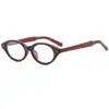 Gafas de Gato Lectoras para Mujer Nueva Moda Versátil Estilo Callejero Lente Transparente Montura Ovalada Retro Transfronteriza Europea Americana