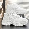 Zapatos para hombre, primavera 2025, nuevos zapatos deportivos casuales de moda para adolescentes, zapatillas blancas estilo Hong Kong para correr.
