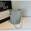 Bolso de Mano Suave de Moda Estilo Coreano 2026, Bolso tipo Cubo, Sencillo y Elegante, Gran Capacidad para Uso Diario, Bolso de Hombro y Cruzado