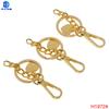 Accesorios de ferretería para bolsos al por mayor de fábrica Kit de hebilla de ferretería con bola de pelo de langosta grande Hebilla para perro Llavero de Buda de alta gama