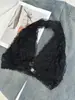 Top de Tubo Delgado de Verano para Mujer Transfronterizo Cuello en V Sexy de Moda Europeo y Americano Versátil Playa Encaje en el Cuello Sujetador de Encaje