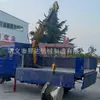 Guindaste Hidráulico Montado em Caminhão, Guindaste de Braço Dobrável Montado em Veículo, Braço Dobrável com Controle Remoto Sem Fio, Ajustável Hidraulicamente, Levantamento Hidráulico