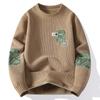 Envio Internacional Disponível 9811--40--2025 Novo Estilo Outono/Inverno Suéter de Lã Uma Peça Gola Redonda para Homens - Grupo