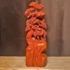 Ébano Pino Tallado Grulla Longevidad Adornos Caoba Artesanía Tallada Madera Maciza Accesorios para el Hogar Muebles de Sala de Estar Regalos