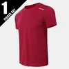 Comercio Exterior Transfronterizo de Ultramar Verano Hombres Color Sólido Secado Rápido Deportivo Manga Corta Holgado Running Montañismo Ocio Camiseta Moda