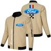 Jaqueta Masculina Casual Esportiva Transfronteiriça Tamanho Grande Tendência Comércio Exterior Zíper Solta Estilo Punk Motociclista Padrão de Carro Masculina