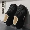 Pantuflas de Algodón de Dibujos Animados para Hombres y Mujeres, Invierno Pareja Interior Hogar Cálido Antideslizante Impermeable de Espalda Cerrada Suela Gruesa Pantuflas de Algodón para Maternidad