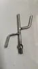 Accesorios para Poste de Red Rastrillo Universal de Acero Inoxidable, Gancho Toona para Hoz, Cabeza de Horquilla de Pesca, Rastrillo para Maleza Acuática de Pesca al Aire Libre