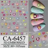 2025 Nueva Calcomanía para Uñas 5D Estampada Estéreo Dibujos Animados Animal Pequeño Flor de Amor Mariposa Adhesivo para Uñas Adhesivo