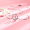 Collar del Principito Corea del Sur Ins Creativo Colgante de Estrella Luna Regalo de San Valentín Cadena Clavícula Estrella Luna Diamante Flash para Mujer