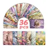 Tarjetas Lindas para Mascotas Estilo Ins 36 Piezas Tarjetas de Bendición Universales Materiales para Diario Decoración de Pared Tarjetas Postales