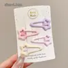 Presilha bb Rosa para Menina Grampo de Cabelo Estrela de Cinco Pontas Adorno de Cabeça Presilha para Cabelo Quebrado de Bebê Franja de Bebê Grampo de Cabelo de Liga para Crianças