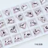 Rhinestones para Arte de Uñas Rosa Claro Accesorios DIY, Rhinestones Cuadrados Grandes Súper Brillantes Forma de Huevo de Paloma, Rhinestones K9 con Base Puntiaguda para Arte de Uñas