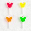 Accesorios de resina dibujos animados lindos simulación Mickey piruleta pendientes DIY material para colgar