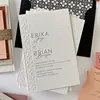 Nuevas Invitaciones de Boda Personalizadas 2026 con Papel de Algodón Repujado, Invitaciones de Boda con Patrones Repujados en Papel, Nicho y de Alta Gama