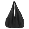 Bolsa de tela ligera casual de gran capacidad transfronteriza para mujer, nuevo bolso versátil simple para el hombro o debajo del brazo 2025, bolsa de mano para el trabajo