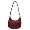 Bolsa Tecida Padrão Retro Moda Bolsa Transversal para Mulheres Simples Versátil Bolsa de Ombro Bolsa Casual de Axila Bolsa de Temperamento da Moda