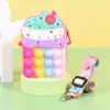 Juguete Descompresor de Rompecabezas Creativo Cono de Helado Infantil Monedero de Silicona Anti-Roedor Bolso Cruzado de Hombro Pioneer