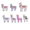 Alpaca Dibujos Animados Bordados Pegatinas de Tela Accesorios para Ropa Insignia Parche