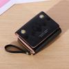 Cartera corta para mujer, tarjetero multitarjeta europeo y americano, moderna, pequeña, con cremallera, venta al por mayor, 2023
