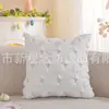 Funda de Almohada Conejo de Pascua Transfronteriza Ins Felpa Larga Cojín Decoración Divertida Festiva Funda de Almohada para Sofá de Sala de Estar